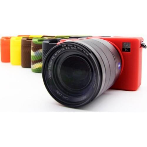 Rubber Silicone Case Body Cover Protector Frame Skin for Sony A7C Alpha 7C Mirrorless Camera