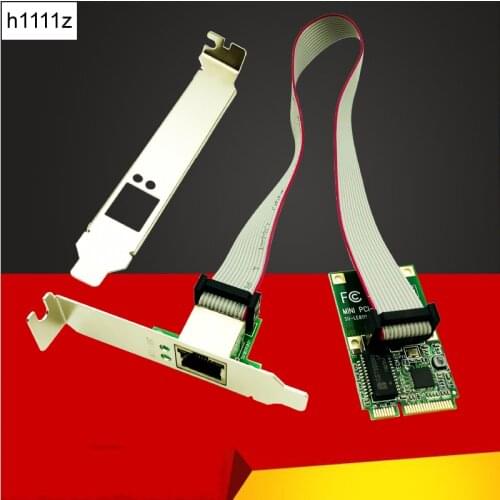 H1111Z Network Cards Mini PCI-E Network Card 1000Mbps Gigabit Ethernet 10/100/1000M NIC RJ45 LAN Network Adapter for Computer PC