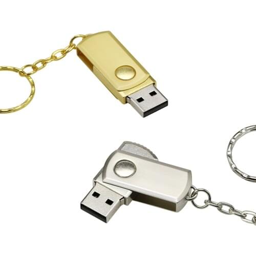 Rotatable Portable USB Stick 256 64 32 GB Flash Drive 4GB 8GB 32GB 16GB Memory Pendrive 128GB 64GB 256GB With Key Ring Mini Gift