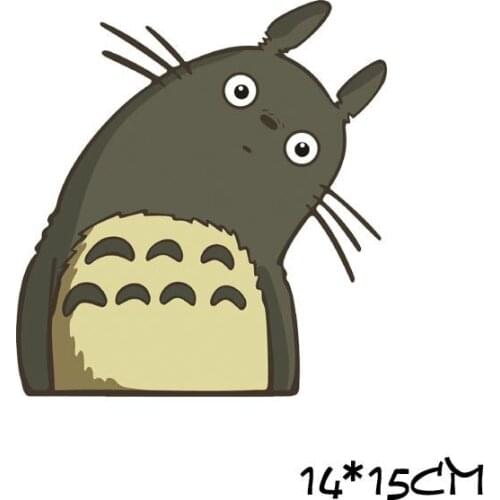 Funny Car Stickers Hayao Miyazaki Totoro Crooked Neck Save The Planet Cute Decal for VW Golf Ford Focus Fiesta Kia Lada Opel