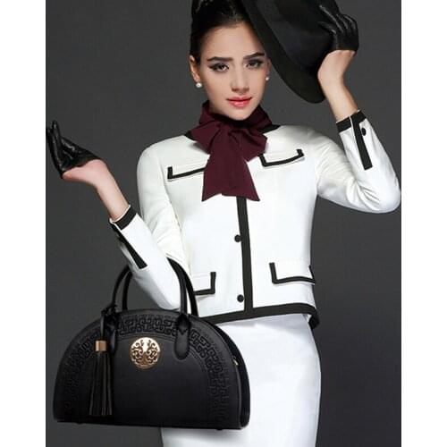 Women Messenger Shoulder Handbags PU Leather Sequined Tassel Patchwork Bags Fringe Crossbody Bag For Women 2020 Bolsa Sac