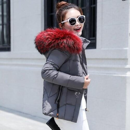 Womens Winter Jacket 2021 Short Warm Parkas Autumn New Thickening Coat Female Cotton Padded Jacket Hooded Plus Size 3XL