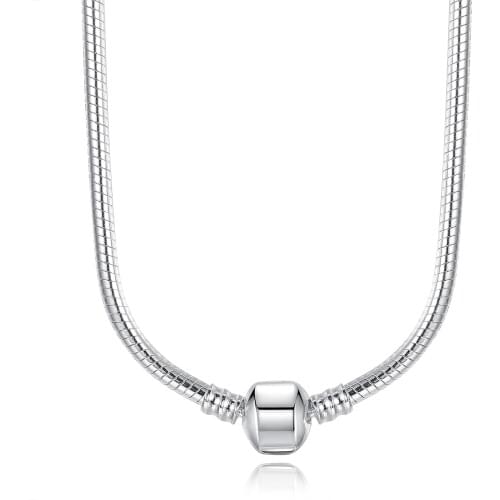 WOSTU Hot Sale Snake Chains Necklaces Fit For Pendant Charm For Women Luxury Weddding Party Jewelry Gift FB2037