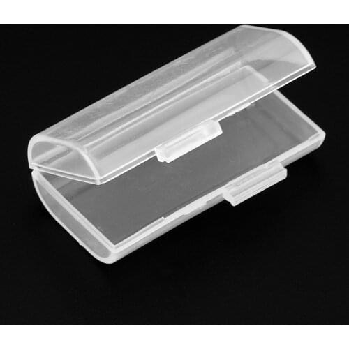 1Pc Universal Transparent Hard Plastic Battery Case Holder Storage Box Fit for 2 Pcs AAA Standard or Rechargeable Battery