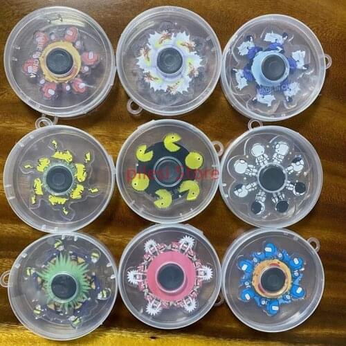 100pcs/lot 3d Animation Finger Gyroscope Fidget Spin-ner Finger Running Cartoon Animation Milti-color Animals Hand Spinner