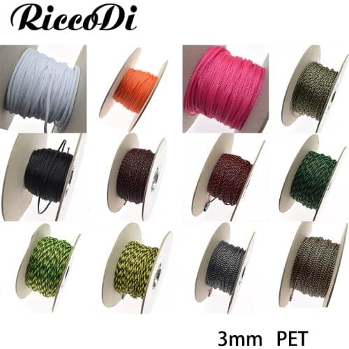 3M 3mm Tight Braided PET Expandable Sleeving Wire Protecting Nylon Tight PET Expandable Insulation Sheathing Braided Sleeves