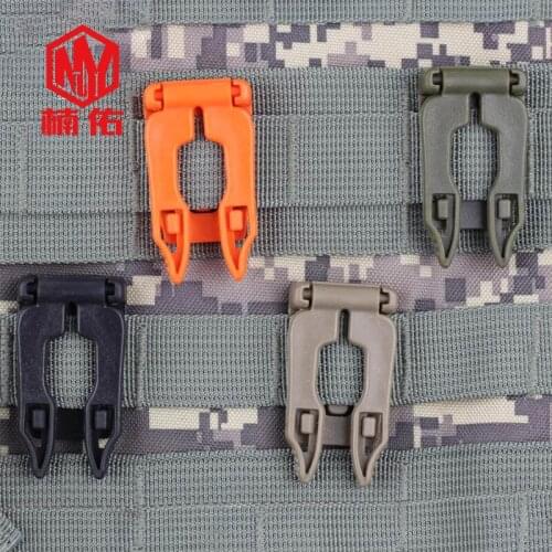 5PCS Webbing Clip Backpack Fastener Outdoor Camping Kit Fixed Buckle Accessories