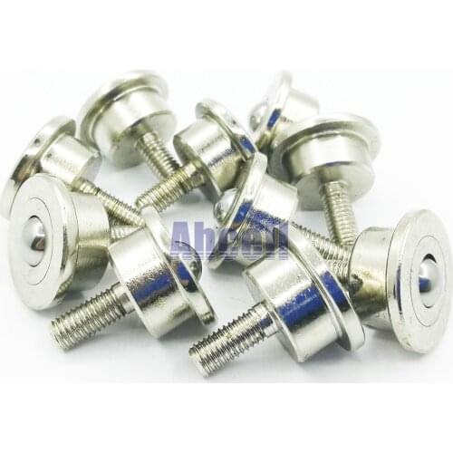 5PCS SP-8FL 8mm ball miniature bolt mount milled steel toy robot 15kg Load heavy duty Ball transfer unit roller steel caster