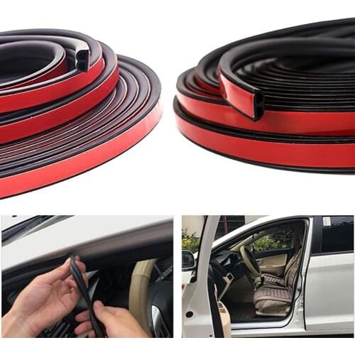 50% HOT SALES！！！5m B-Shape Self Adhesive Car Window Door Edge Trim Noise Insulation Seal Strip