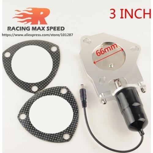 FREE SHIPPING Universal Exhaust Billet electric exhaust valve butterfly valve for 2.5 inch or 3 inch exhaust cutout system CV-30