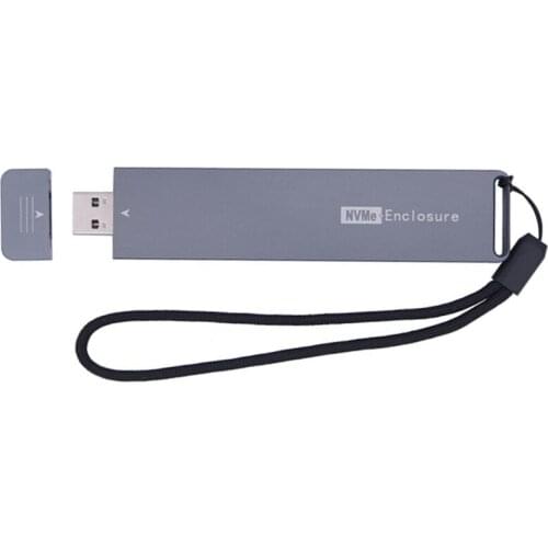 M2 SSD Case NVME Enclosure M.2 to USB TYPE-A 3.1 SSD Adapter for NVME PCIE M Key SSD Disk Drive Box