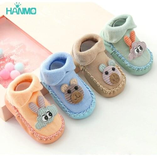 Baby soft soled shoes new born Baby Socks With Rubber Soles Infant Shoes Baby Floor Socks Anti Slip Soft Sole Sock Spring Autumn