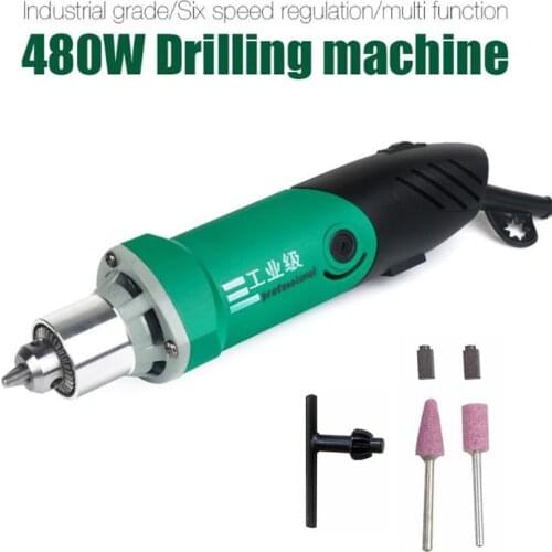30000RPM 480W Electric Drill Mini Engraver With 6 Variable Speed Electric Grinder For Dremel Metalworking Polishing Machine