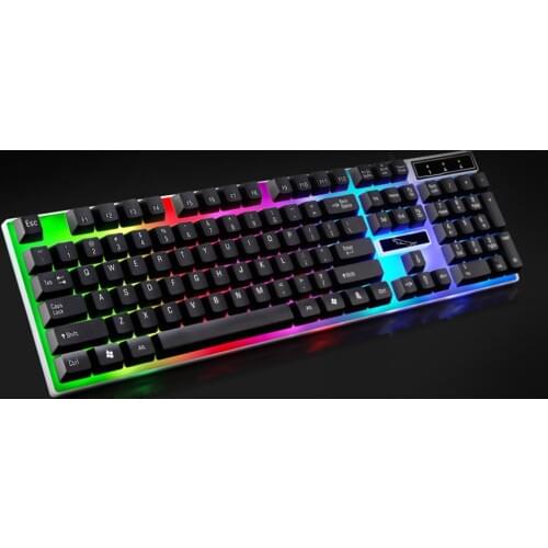 G21 USB Wired Mechanical Suspended Keyboard led Colorful Backlight Gaming Keyboard Waterproof For PC Computer Gamer