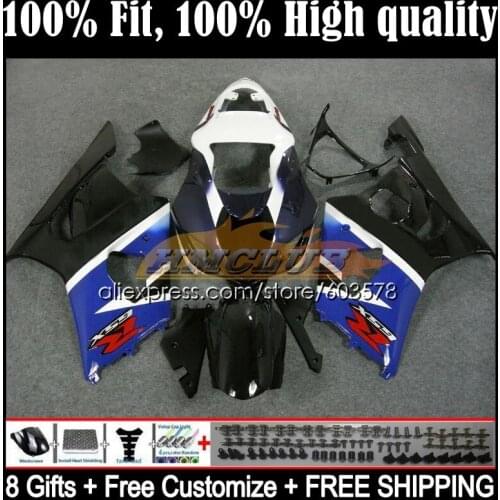 Injection For SUZUKI GSXR-1000 1000CC GSXR1000 K3 9CL.06 GSX-R1000 GSX R1000 03 04 GSXR 1000 CC 2003 2004 Fairing black blue