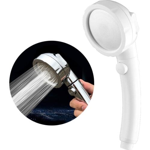 Handheld Shower Head Bathroom High Turbo Pressure Energy Water Saving Bath Showerhead
