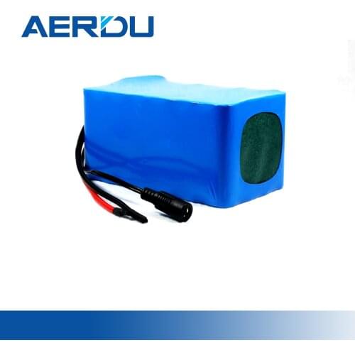 AERDU 7S4P 24V 25.9V 29.4V10Ah 18650 lithium battery pack for electric bicycle unicycle ebike Li-ion batteries built-in 20A BMS