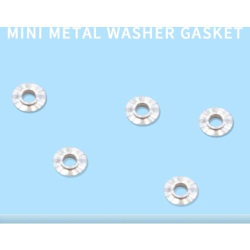 50pcs/lot Mini Metal Washer Gasket shim spacers for 520 ball bearing guide wheel Roller 94768 spare parts for Tamiya 4WD RC Car