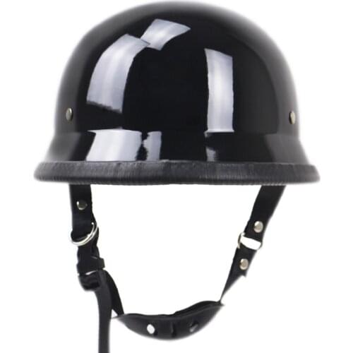 Motorcycle Carbon Fiber Black German Half Face Helmet Chopper Cruiser Biker M/L/XL Motorcycle protective equipment