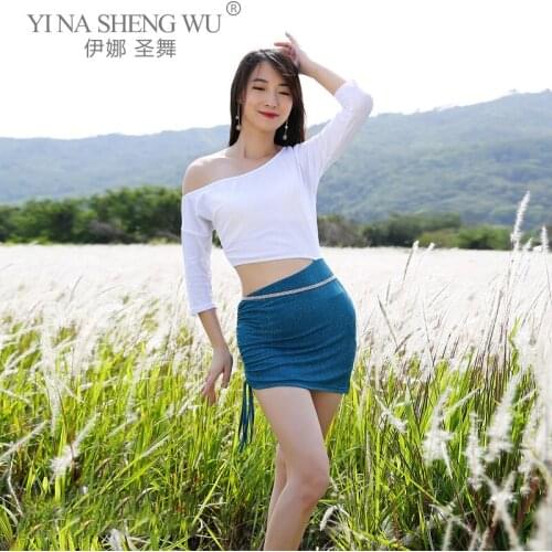 Belly Dance Set Short Skirt New Female Sexy Sequins Practice Clothes Set Summer Elegant Profession Performance Exercise Clothing