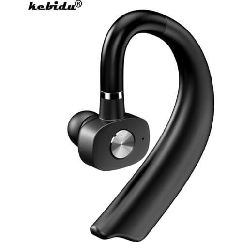 Kebidu Blutooth5.0 Earphone Single-Ear Wireless Stereo Headphones Bluetooth HandsFree Car Kit With Mic For iPhone Samsung Huawei