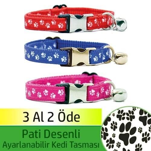 Petviya Paw Pattern and Zilli Adjustable Cat Neck Collar 450402464
