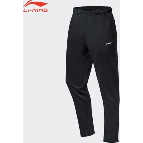 Lining Autumn And Winter Men Pockets Training and Joggings Men Pants Soccer Pants Fitness Pants Warm Knit Sports AKLN965