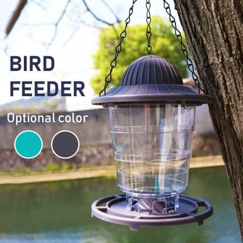 Garden Bird Feeder Supplies Pet Bird Feeder Outdoor Foldable Bird Feeding Tool with Hanging Chain Automatic Feeders Bird Food
