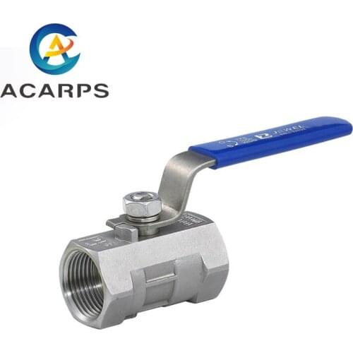 1/2" 1" 1-1/2" 2" Stainless Steel One-Piece Ball Valve Steam High Temperature Ball Valve Internal Thread Water Switch Valve