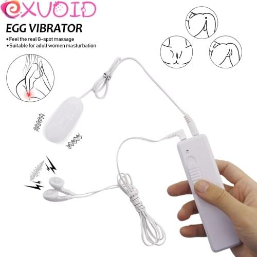EXVOID Clitoris stimulator Sex toys for Women Remote Control Earphone Adult Product Egg Vibrator Nipple G-Spot Massager Sound