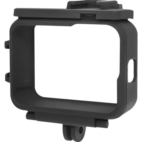 SUREWO-Protective Case for Go Pro Hero 9 Black Frame Housing with Cold Shoe Adapter, Protective Shell Mounting Bracket