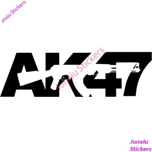Reflective Cartoon Classic Design AK47 Car Stickers Styling Creativity Cover Scratches Bumper Motorcycle Decals KK18cm x6cm