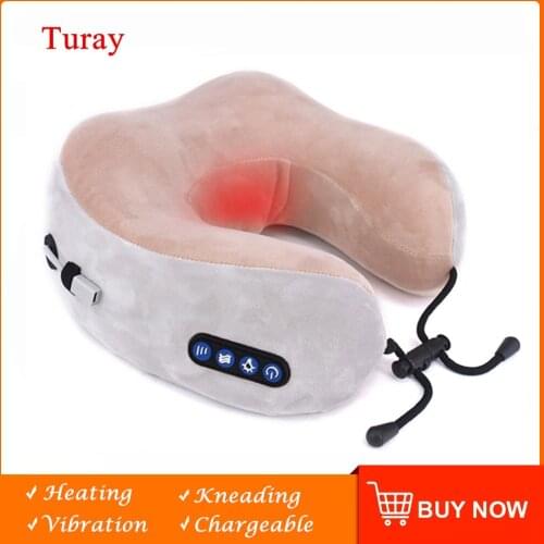 U-shaped massage pillow multifunctional neck massager shoulder back neck relaxing car and family massager