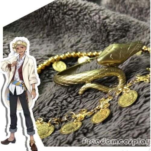 Twisted Wonderland Kalim Jamil Cosplay bracelet headwear neckwear earrings accessories prop