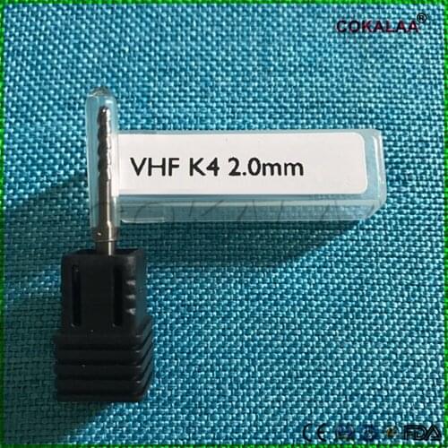 High Quality 1 PCS Dental Lab Zirconia VHF Milling Burs 0.6/1.0/2.0mm For VHF K4 Cad Cam Open System Zirconia Milling