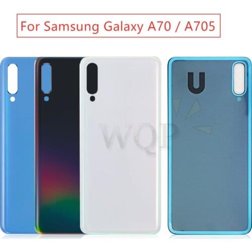 Rear Back Battery For SAMSUNG A70 Housing Door Cover Case 6.7" for Samsung Galaxy A70 A705 SM-A705F/DS Battery Cover Replacement