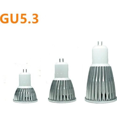 1X GU10 MR16 AC DC 12V Led Bulb Spotlight 220V Natural Light Cool White 6500k Warm White 3000k Dimmable Cob Lamp 6W 9W 12W 110V
