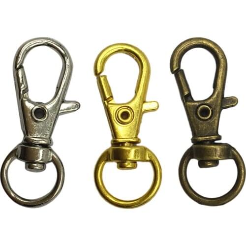 200piece/Lot 32mm Swivel Lobster Clasp Clips Hook Clasps For Keychains Making SLC-04