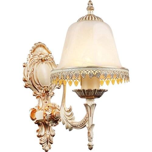 2018 Modern Style Bedside Wall Lamp Bedroom Stair Lamp Crystal Wall Lights E27 LED Wall Lights Gold Led Lamp For Bedroom Decor