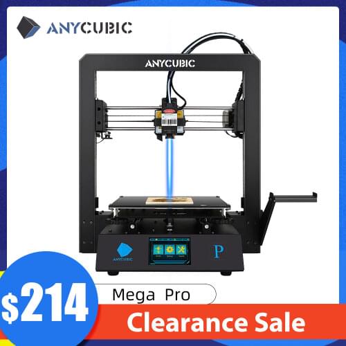 ANYCUBIC Mega Pro 3d Printing Laser Engraving 2-in-1 Metal Frame 3D Printer Mega S upgrade Dual Gear Extruder impresora 3d