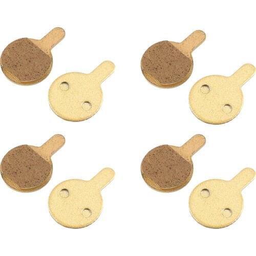 4 Pair Q1 Round Long-handled Full-metallic Disc Brake Pads Hydraulic Brake Pads Brake Lining Shoe Full-metallic Riding Accessory