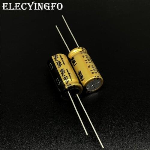 5pcs/20pcs 100uF 100V100uf NICHICON FW Series 10x20mm 100V100uF Audio Capacitor HiFi DIY