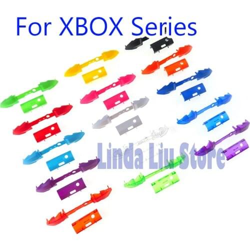 50sets Replacement LB RB Bumpers middle bar holder Surround Guide Trigger Button On Off Buttons For Xbox Series S X controller