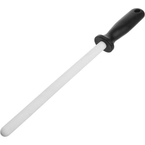 8" Ceramic Sharpening Rod Stick Sharpener with ABS Handle for Knife Blade Edge