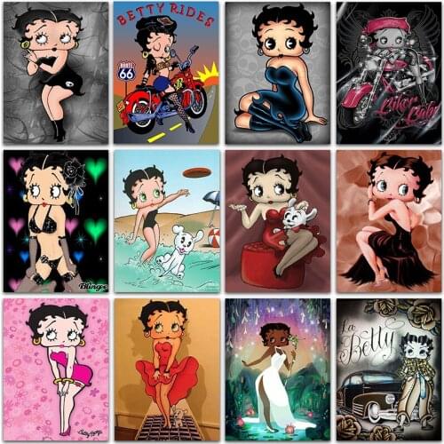 Diamond Mosaic Cartoon Doll Girl Diamond Embroidery Diamond Painting Cross Stitch Kit Painting Diamond Painting Tools