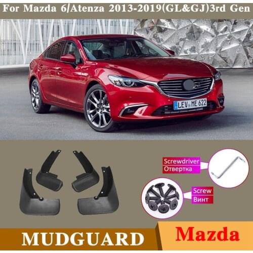 Car Products Car Accessories Fender Mudguards Splash Guards Fender Mudflaps For Mazda 6 Atenza GL GJ 2013-2019 Car Fender