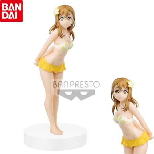 Bandai Genuine EXQ LoveLive! School Idol Project Kunikida Hanamaru Swimsuit Cute Anime Action Figures Collectible Ornaments Toys