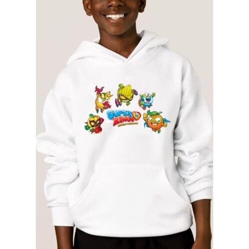 New Fleece Warm Kids Super Zings Hoodies Child Superzings Hooded Sweatshirt Boys Girls Sportswear Pullover Casual Children Coats