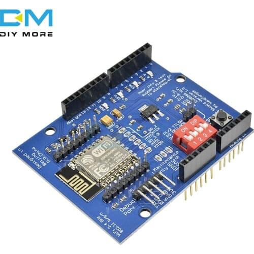 ESP8266 ESP-12 ESP-12E UART Wifi Wireless Shield Development Board For Arduino Mega UNO R3 Module Mega 3.3V 5V TTL Interface one