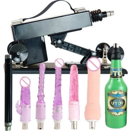 Fredorch New Sex Machine for men and women female vibrator with 5 dildos adjustable angle retractable machine guns sex-toys